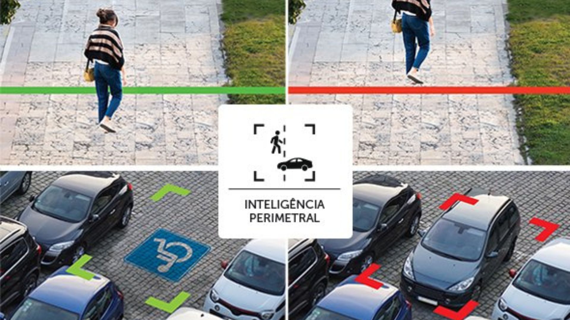 Câmera com IA cria linha virtual em diversos ambientes.